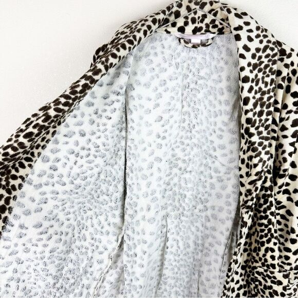 RARE Vntg 90s Victorias Secret Cheetah Animal Print Bath Towel Robe Small - Picture 5 of 6